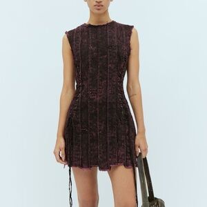 Like new ACNE STUDIOS Denim paneled minidress 34 2 $1,000